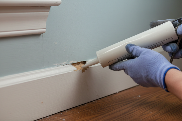 Problem photo – Gaps or wobbling baseboards and trim can make a room look unfinished; learn simple techniques to re-secure loose pieces, fill gaps, and give your interior finishes a polished look.