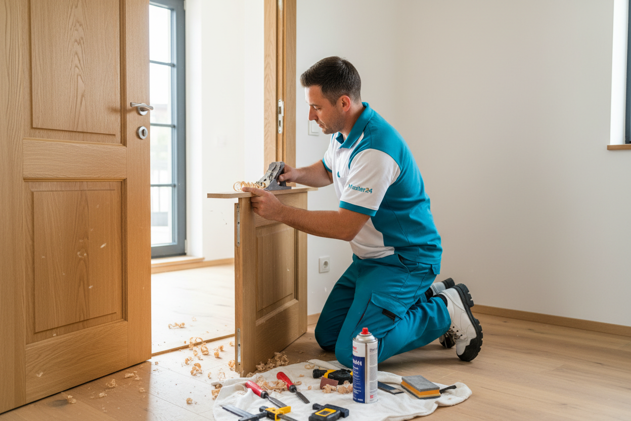 Wooden Door Repair (Sticking, Swelling, Edge Fix)