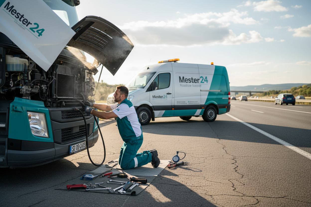 Truck Overheating & Cooling System Roadside Support